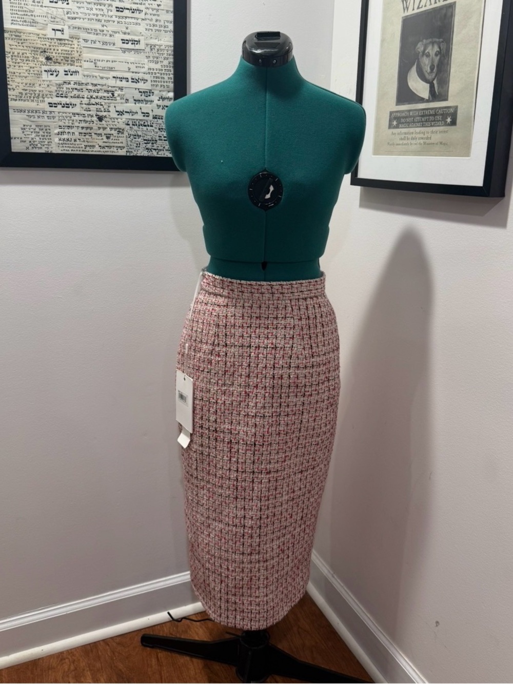 Mac Duggal 20797 ONE OF A KIND Tweed Pencil Skirt